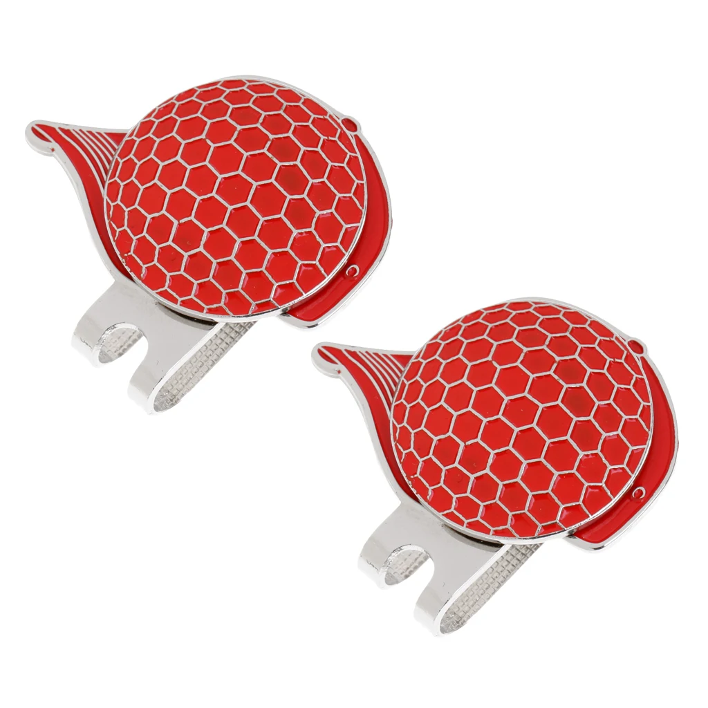 2 Sets of Fashion Cap Stainless Steel Golf Hat Clip Magnetic with Ball Marker 2 Sets of Fashion Cap Stainless Steel Golf Hat Clip Magnetic with Ball Marker