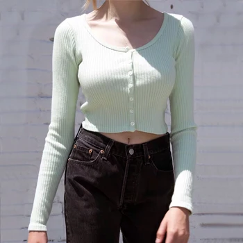 2020 Women Button Down Fitted Crop Top With A Scoop Neck Sweater Vintage Knit Cardigan With Fringing
2020 Women Button Down Fitted Crop Top With A Scoop Neck Sweater Vintage Knit Cardigan With Fringing