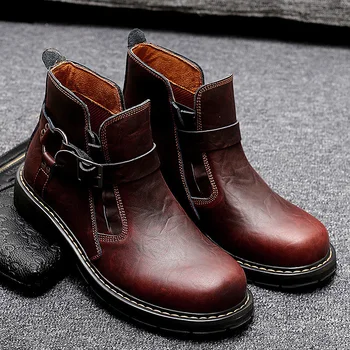 Autumn/Winter Men Leather Boots Plus Size Casual Men Shoes Anti Slip Outdoor Boots for Mens Brand Fashion Men Vintage Boots
Autumn/Winter Men Leather Boots Plus Size Casual Men Shoes Anti Slip Outdoor Boots for Mens Brand Fashion Men Vintage Boots