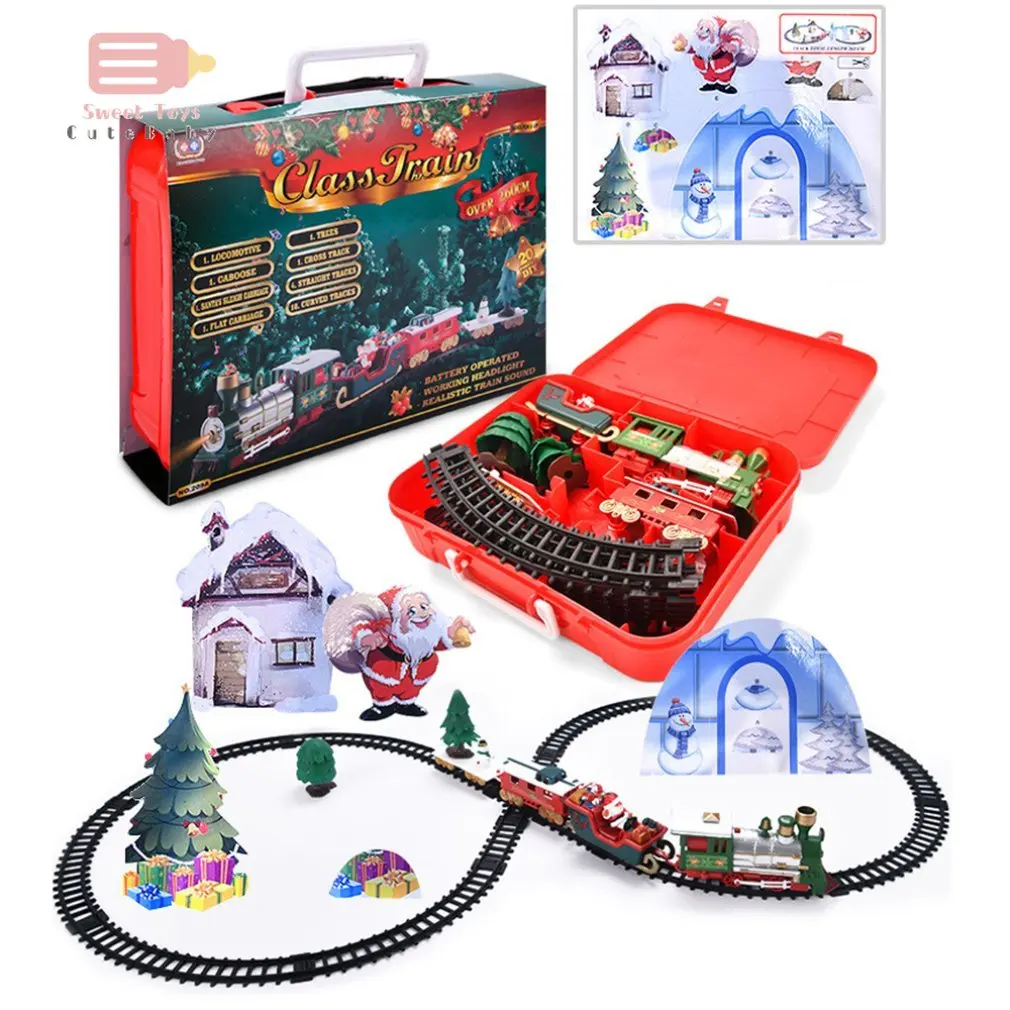 2020 Christmas Electric Rail Car Train Toy Children's Electric Toy Railway Train Set Racing Road Transportation Building Toys
2020 Christmas Electric Rail Car Train Toy Children's Electric Toy Railway Train Set Racing Road Transportation Building Toys