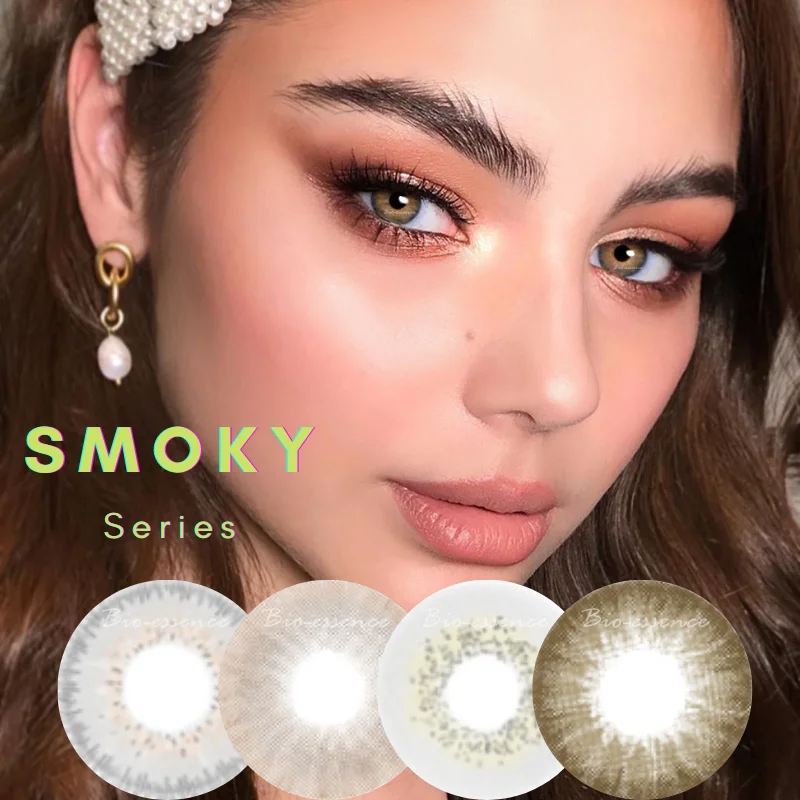2pcs/pair Colored Contact Lenses Eye Smoky Series Contact Lenses Color Colorful Contact Lens for Eyes Cosmetic Beauty No Degree
2pcs/pair Colored Contact Lenses Eye Smoky Series Contact Lenses Color Colorful Contact Lens for Eyes Cosmetic Beauty No Degree
