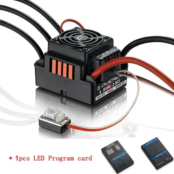 Hobbywing Quicrun WP-8BL 150A Brushless ESC Speed Controller For 1/8 RC Touring Cars/Buggies/Trucks/Monster Trucks+Program card
Hobbywing Quicrun WP-8BL 150A Brushless ESC Speed Controller For 1/8 RC Touring Cars/Buggies/Trucks/Monster Trucks+Program card