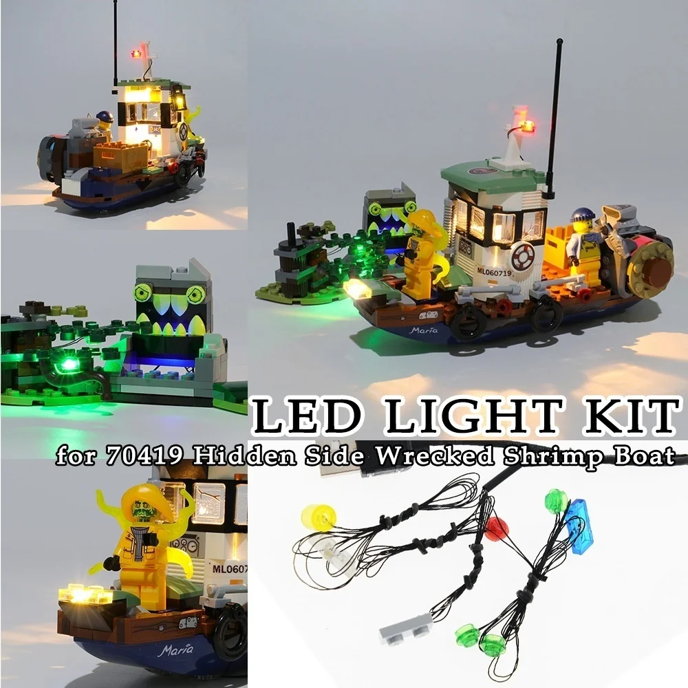 LED Light Kit for 70419 Hidden Side Wrecked Shrimp Boat Decoration Moc Building Blocks Toys Bricks Lights (Model Not Inlcuded)
LED Light Kit for 70419 Hidden Side Wrecked Shrimp Boat Decoration Moc Building Blocks Toys Bricks Lights (Model Not Inlcuded)