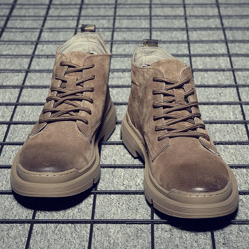 Martin Boots Men's Retro 2019 Autumn And Winter Hight-top Lace-up Workwear Boots Breathable Trend Desert plus Velvet Warm Short
Martin Boots Men's Retro 2019 Autumn And Winter Hight-top Lace-up Workwear Boots Breathable Trend Desert plus Velvet Warm Short