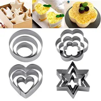 12Pcs Cupcake molds Stainless Steel Biscuit Moulds Chocolate fondant Cookies Pudding for Silver Cake molds bakeware Sets 
12Pcs Cupcake molds Stainless Steel Biscuit Moulds Chocolate fondant Cookies Pudding for Silver Cake molds bakeware Sets