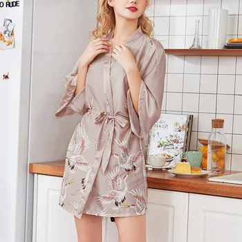 Night Gown Women Summer Home Loose Short Section Thin Cardigan Strap Printing Mid Sleeve
Night Gown Women Summer Home Loose Short Section Thin Cardigan Strap Printing Mid Sleeve