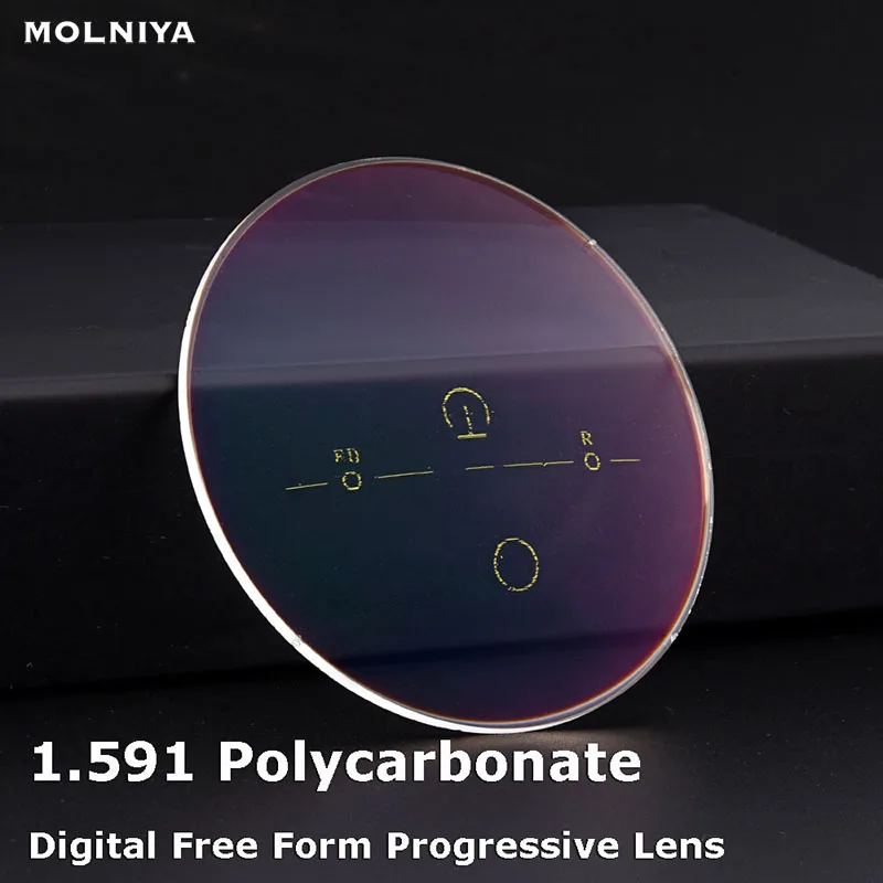 MOLNIYA 1.591 Index PC Polycarbonate Digital Free Form Progrssive No-Line Multifocal Lenses Anti Impact Unbreakable Anti UV400
MOLNIYA 1.591 Index PC Polycarbonate Digital Free Form Progrssive No-Line Multifocal Lenses Anti Impact Unbreakable Anti UV400