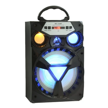 Portable 15W High Power Bluetooth Speaker With LCD Screen Bass Colorful LED Light Support FM Radio TF Card U-disk Playing
Portable 15W High Power Bluetooth Speaker With LCD Screen Bass Colorful LED Light Support FM Radio TF Card U-disk Playing