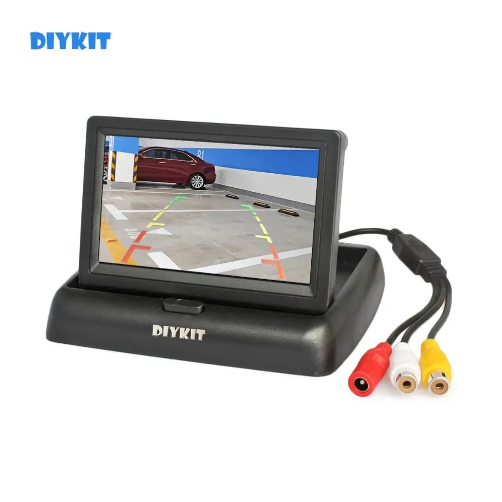 DIYKIT 4 3 &quotскладной TFT LCD резервный фотографический автомобильный монитор для