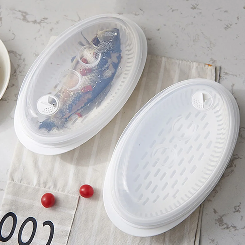 Kitchen Craft Microwave Fish Steamer - Plastic Microwave Container for Fish Steamed fish container with lid for microwave oven
Kitchen Craft Microwave Fish Steamer - Plastic Microwave Container for Fish Steamed fish container with lid for microwave oven