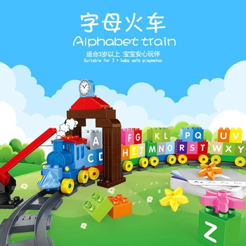 large particle Building block train recognition digital letter Alphabet Train with card Early Education Bricks Baby Kids Gifts
large particle Building block train recognition digital letter Alphabet Train with card Early Education Bricks Baby Kids Gifts