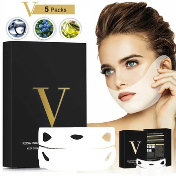 5Pcs 4D Double V Face Shape Tension Firming Mask Paper Slimming Lifting Face Care A7
5Pcs 4D Double V Face Shape Tension Firming Mask Paper Slimming Lifting Face Care A7