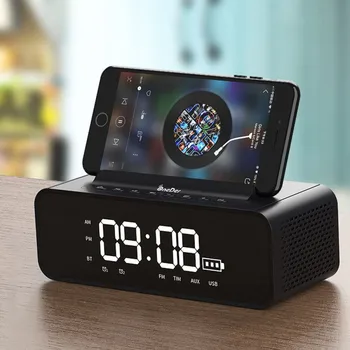Multi-Function Bluetooth Speaker LED Alarm Clock Phone Stand FM Radio Wireless Music Soundbox
Multi-Function Bluetooth Speaker LED Alarm Clock Phone Stand FM Radio Wireless Music Soundbox