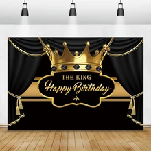 The King Children Happy Birthday Background Golden Crown Black Curtain Baby Portrait Personalized Poster Photography Backdrop
The King Children Happy Birthday Background Golden Crown Black Curtain Baby Portrait Personalized Poster Photography Backdrop