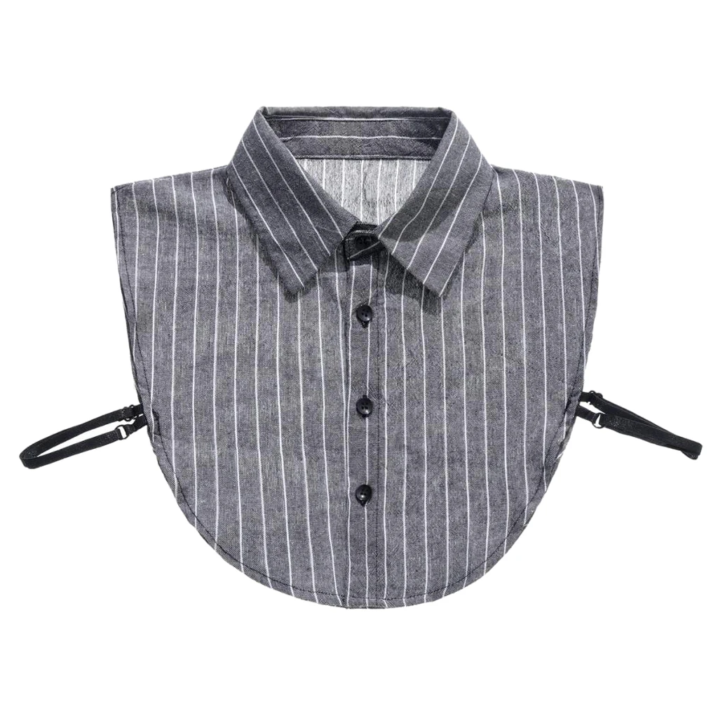Stripe False Faux Half Shirt Detachable Fake Collar Half Shirt Blouse Choker Stripe False Faux Half Shirt Detachable Fake Collar Half Shirt Blouse Choker