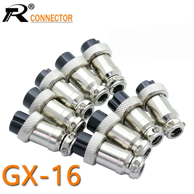 

1pc GX16 XLR 16mm 2 3 4 5 6 7 8 9 10 Pin Female Plug Chassis Mount Socket Aviation Connector High Quality