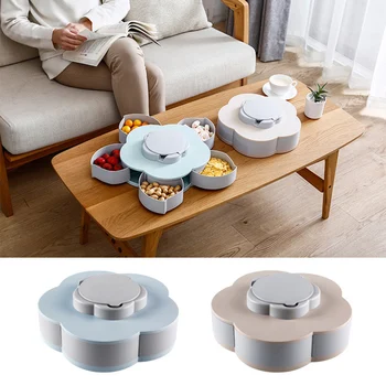 Funny Petal-Shaped Rotating Snack Serving Tray Sectional Candy Nut Box Snack Tray with Phone Holder GHS99
Funny Petal-Shaped Rotating Snack Serving Tray Sectional Candy Nut Box Snack Tray with Phone Holder GHS99
