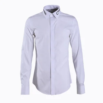 Cloth Element Snake Collar Men Shirt Long Sleeve Men's Wear Brand Shirt Male
Cloth Element Snake Collar Men Shirt Long Sleeve Men's Wear Brand Shirt Male
