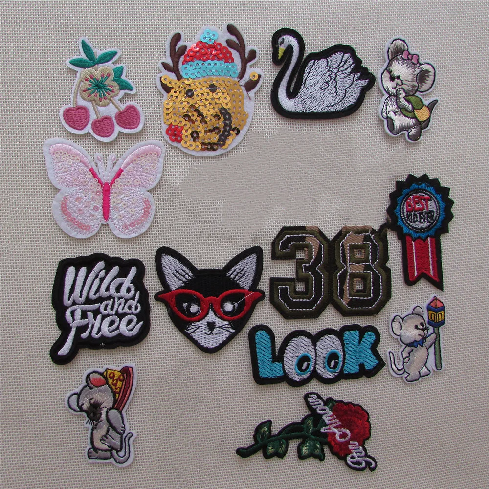new style Clothes Patches Stickers Embroidery high quality hot melt adhesive applique embroidery patches DIY accessory
new style Clothes Patches Stickers Embroidery high quality hot melt adhesive applique embroidery patches DIY accessory