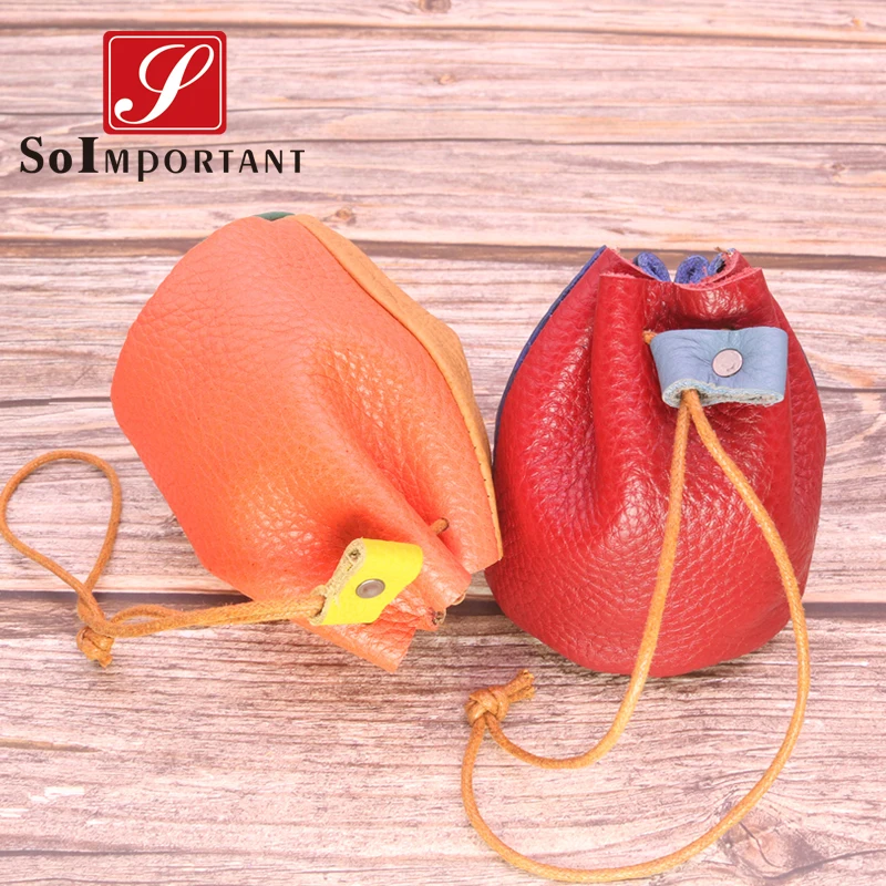 Genuine Cow Leather String Mini Wallets Women Small Bucket Coin Purse Female Colourful Key Card Pouch Handmade Hanging Pocket
Genuine Cow Leather String Mini Wallets Women Small Bucket Coin Purse Female Colourful Key Card Pouch Handmade Hanging Pocket