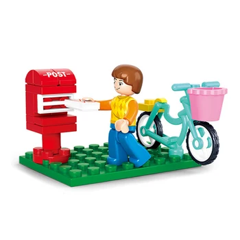 Building Block Assembling Toy for Children Bicycle Sending A Letter Building Brick Technic Playmobiler Toy Educational Toys Gift
Building Block Assembling Toy for Children Bicycle Sending A Letter Building Brick Technic Playmobiler Toy Educational Toys Gift
