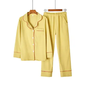 2pcs Pajamas Suit Intimate Lingerie 2020 Autumn New Cotton Homewear Soft Women Nightwear Sleep Set Long Sleeve Home Clothing
2pcs Pajamas Suit Intimate Lingerie 2020 Autumn New Cotton Homewear Soft Women Nightwear Sleep Set Long Sleeve Home Clothing