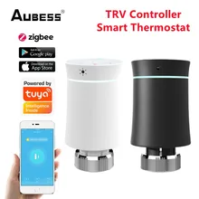 Aubess Tuya ZigBee Smart Thermostat Radiator Valve Smart Programmable TRV Temperature Controller Work With Alexa Google Home
Aubess Tuya ZigBee Smart Thermostat Radiator Valve Smart Programmable TRV Temperature Controller Work With Alexa Google Home