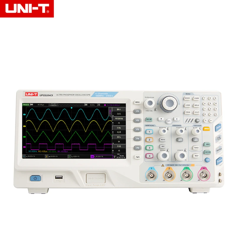 UPO3000CS Series Digital Phosphor Oscilloscope UPO3102CS/UPO3104CS/UPO3202CS/UPO3204CS 2/4 Analog Channels 2.5GS/s 200000wfms/s
UPO3000CS Series Digital Phosphor Oscilloscope UPO3102CS/UPO3104CS/UPO3202CS/UPO3204CS 2/4 Analog Channels 2.5GS/s 200000wfms/s