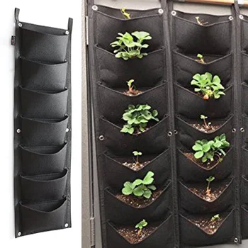 Wall Hanging Planting Bags 7 Pockets Green Grow Bag Planter Vertical Garden Vegetable Living Garden Bag Home Supplies 100x30cm
Wall Hanging Planting Bags 7 Pockets Green Grow Bag Planter Vertical Garden Vegetable Living Garden Bag Home Supplies 100x30cm