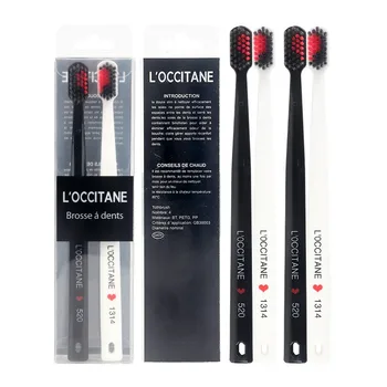 2PCS Bamboo Charcoal Health Couples Toothbrush For Oral Care Teeth Cleaning Care Tools 
2PCS Bamboo Charcoal Health Couples Toothbrush For Oral Care Teeth Cleaning Care Tools