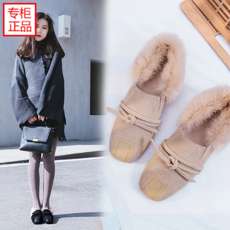 2019 Spring New Style Korean-style England Flat Square Head plus Velvet Flat Heel Shoes Furry Genuine Leather Loafers Large Size
2019 Spring New Style Korean-style England Flat Square Head plus Velvet Flat Heel Shoes Furry Genuine Leather Loafers Large Size