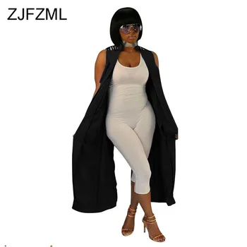 Causal Turn-Down Collar Coat for Women Sleeveless Open Stitch Plus Size Long Jacket Elegant Femme Solid Slim X-Long Cardigan
Causal Turn-Down Collar Coat for Women Sleeveless Open Stitch Plus Size Long Jacket Elegant Femme Solid Slim X-Long Cardigan