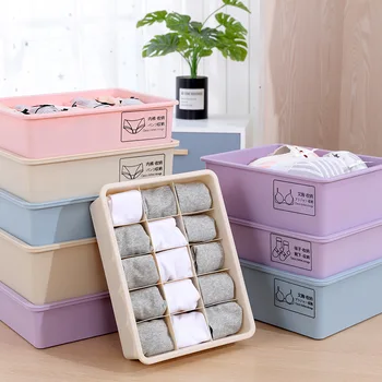 10 lattices (underpants) Compartment Underwear Storage Box Plastic Bra Sock Drawer Type Sorting
10 lattices (underpants) Compartment Underwear Storage Box Plastic Bra Sock Drawer Type Sorting