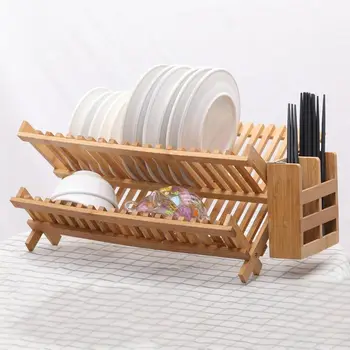 19 Grid Bamboo Dish Bows Spoon Chopstickers Rack Tray Rack Holders Foldable Compact Dish Drying Rack Bamboo Drain Rack
19 Grid Bamboo Dish Bows Spoon Chopstickers Rack Tray Rack Holders Foldable Compact Dish Drying Rack Bamboo Drain Rack