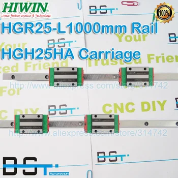 NEW Original HIWIN Linear guide 2pcs HGR25 -L 1000mm linear rail guideway + 4pcs HGH25HA Linear sledge block bearing
NEW Original HIWIN Linear guide 2pcs HGR25 -L 1000mm linear rail guideway + 4pcs HGH25HA Linear sledge block bearing