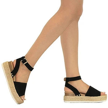 Women Fashion Shoes Sandals Summer Dull Polish Sewing Peep Toe Wedges Hasp Sandals Flatform Sandals 40- 43 
Women Fashion Shoes Sandals Summer Dull Polish Sewing Peep Toe Wedges Hasp Sandals Flatform Sandals 40- 43
