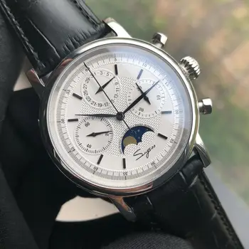 Seagull movement st1908 Complication Moon Phase Date Chronograph Onion Crown Exhibition Back Hand Wind Mechanical Watch M199S
Seagull movement st1908 Complication Moon Phase Date Chronograph Onion Crown Exhibition Back Hand Wind Mechanical Watch M199S