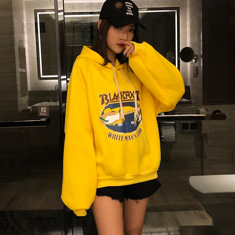 Hoodies Women Large Size Leisure cartoon Printed Long Sleeve Hooded Womens Pullover fleece warm Korean Style Ladies Sweatshirts
Hoodies Women Large Size Leisure cartoon Printed Long Sleeve Hooded Womens Pullover fleece warm Korean Style Ladies Sweatshirts