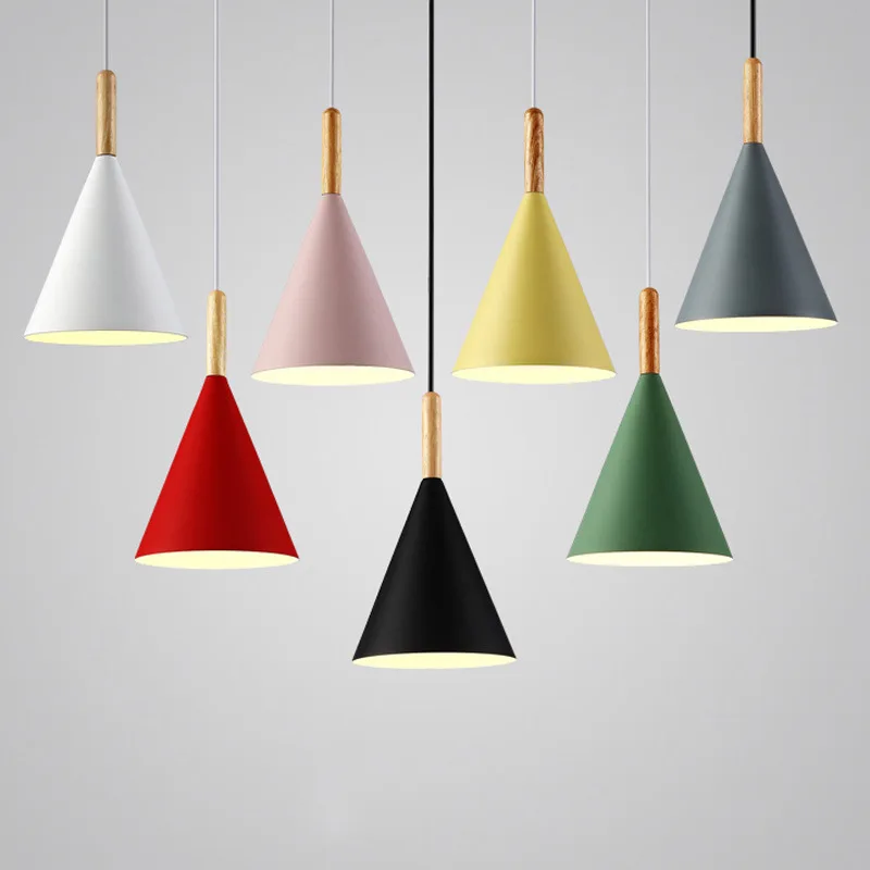 Modern Minimalist Colorful E27 Pendant Lights Bar Cafe Restaurant Decor Wood Aluminum Hanging Lamp Lighting Luminaire
Modern Minimalist Colorful E27 Pendant Lights Bar Cafe Restaurant Decor Wood Aluminum Hanging Lamp Lighting Luminaire
