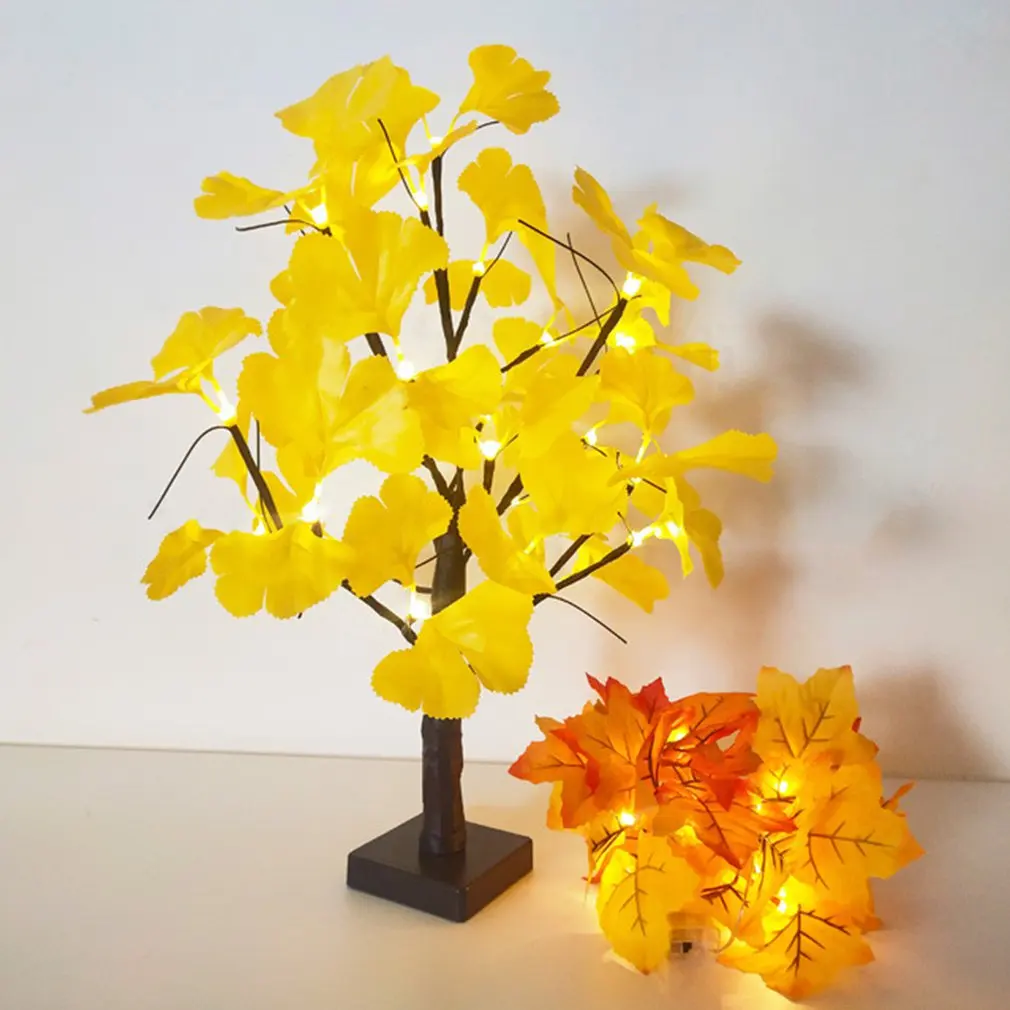 24LED Tree Light Ginkgo Leaf Tree Light String Christmas Garden Landscape Decoration Indoor Battery Light
24LED Tree Light Ginkgo Leaf Tree Light String Christmas Garden Landscape Decoration Indoor Battery Light