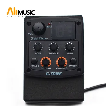 Cherub G-Tone GT-5 Acoustic Guitar Preamp Piezo Pickup 3-Band EQ Equalizer Built-in Chromatic Tuner with Reverb/Chorus Effects 
Cherub G-Tone GT-5 Acoustic Guitar Preamp Piezo Pickup 3-Band EQ Equalizer Built-in Chromatic Tuner with Reverb/Chorus Effects