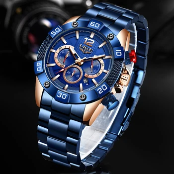 Relogio Masculino LIGE 2020 New Fashion Blue Mens Watches Top Brand Luxury Clock Sports Chronograph Waterproof Quartz Watch Men
Relogio Masculino LIGE 2020 New Fashion Blue Mens Watches Top Brand Luxury Clock Sports Chronograph Waterproof Quartz Watch Men