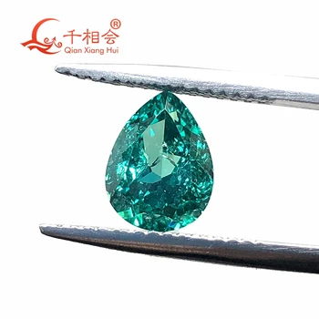 Pear shape natural cut Artificial green sappphire including minor cracks and inclusions corundum loose gem stone
Pear shape natural cut Artificial green sappphire including minor cracks and inclusions corundum loose gem stone