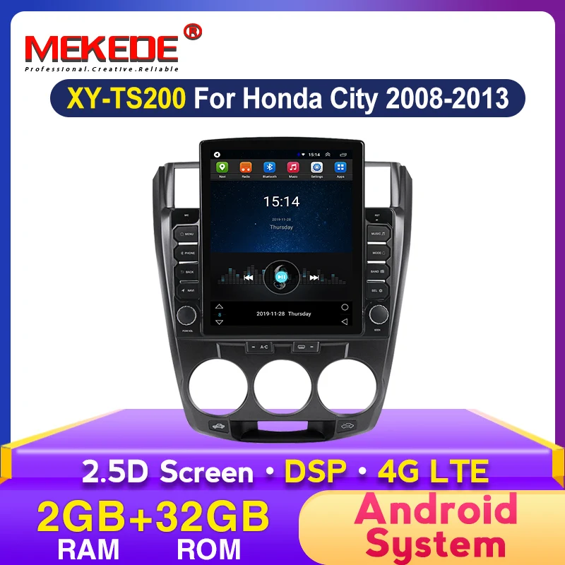 9 7 дюймовый экран Tesla Android для HONDA CITY 2006 2007 2008 2009 2010 2011 2012 мультимедийный стерео