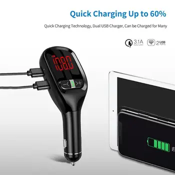 G11S Digital Display Car Charger FM Transmitter Hands-free BT 4.2 Music Player LCD Display Frequency More Convenient
G11S Digital Display Car Charger FM Transmitter Hands-free BT 4.2 Music Player LCD Display Frequency More Convenient