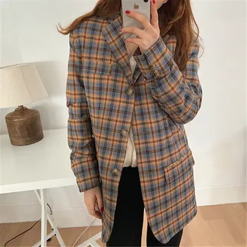 Alien Kitty 2020 Elegant Stylish Plaid Color-Hit OL Slender Feminine Gentle Plus Size Vintage All-Match Casual Loose Blazers
Alien Kitty 2020 Elegant Stylish Plaid Color-Hit OL Slender Feminine Gentle Plus Size Vintage All-Match Casual Loose Blazers