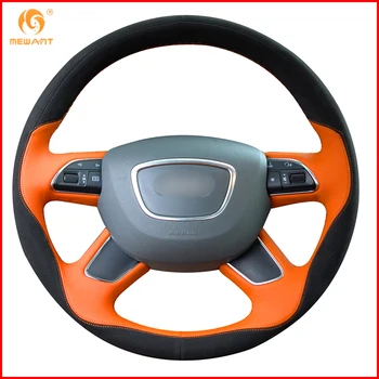 MEWANT Orange Leather Black Suede Steering Wheel Cover for Audi Q7 2012-2015 Q3 Q5 2013-2016 A4 (B8) 2014 2015 A6 (C7) 2014-2016
MEWANT Orange Leather Black Suede Steering Wheel Cover for Audi Q7 2012-2015 Q3 Q5 2013-2016 A4 (B8) 2014 2015 A6 (C7) 2014-2016