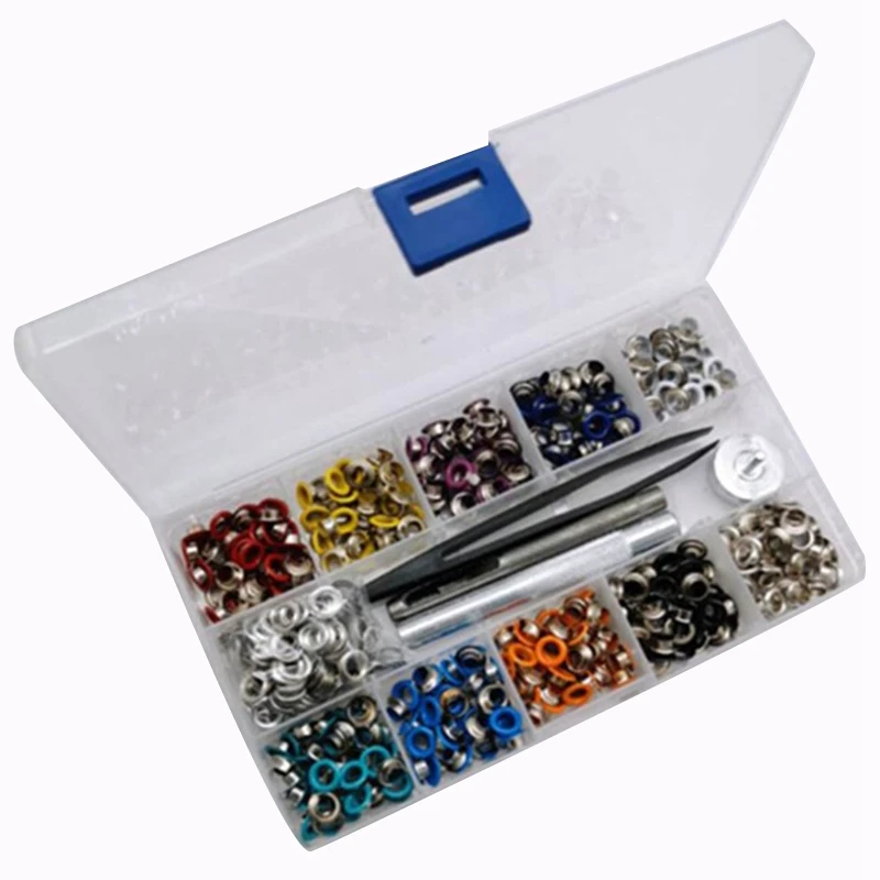 400 Sets 3/16 Inch(5mm) Multi-Color Grommets Kit Metal Eyelets with Installation Tools and Instructor in Clear Box
400 Sets 3/16 Inch(5mm) Multi-Color Grommets Kit Metal Eyelets with Installation Tools and Instructor in Clear Box
