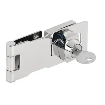 Rotary locking locking clasp for small doors, cabinets, etc., 4" x 1-5 / 8", steel, chrome plated, chrome plated | metal
Rotary locking locking clasp for small doors, cabinets, etc., 4" x 1-5 / 8", steel, chrome plated, chrome plated | metal