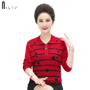 ASLTW Women's Sweater Autumn Winter Causal Stripe Zipper Lapel Pullover High Quality Jumper Plus Size Sweater Women
ASLTW Women's Sweater Autumn Winter Causal Stripe Zipper Lapel Pullover High Quality Jumper Plus Size Sweater Women